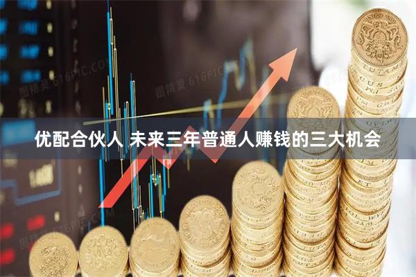 优配合伙人 未来三年普通人赚钱的三大机会